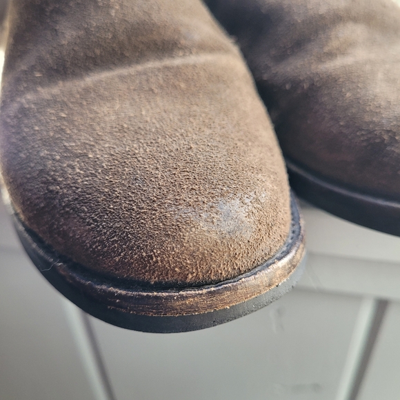 Thursday Boot Company Duchess dark olive brown suede chelsea boots Size 5.5 - Picture 9 of 11